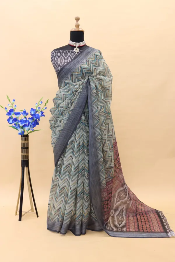 LINEN_FABRIC_DIGITAL_PRINT_SAREE